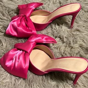 Pink Big Bow Heels